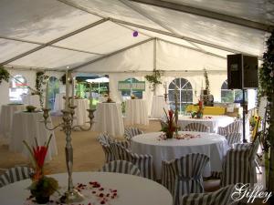 Empfang zur Goldenen Hochzeit im Zelt